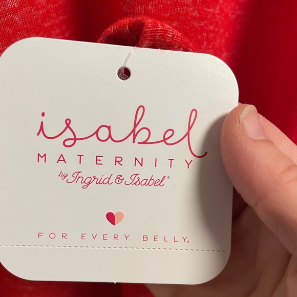 2/$30 Isabel Maternity long sleeved red top size XS - Picture 5 of 6
